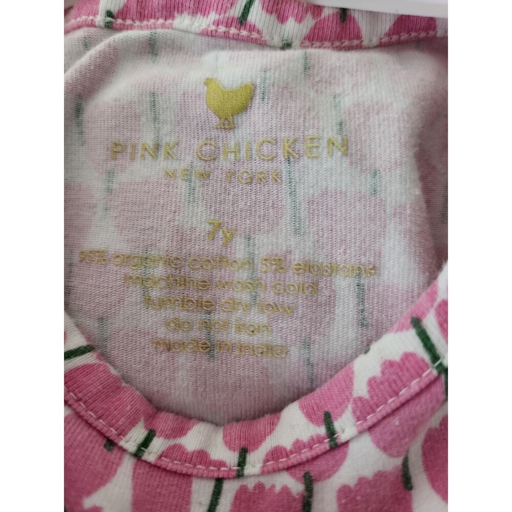 7 Pink Chicken pink tulip cotton dress - Picture 3 of 3